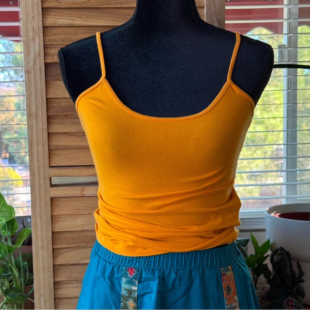 Forever 21 Mustard Yellow Spaghetti Strap Camisole